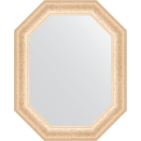 Зеркало Evoform Octagon 60x75 BY 7142 в багетной раме - Старый гипс 82, купить, цена, заказать, магазин, доставка, скидка, промокод, купить, цена, заказать, магазин, доставка, скидка, промокод