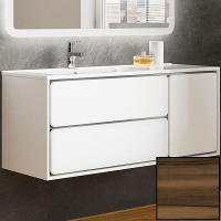 Тумба с раковиной SanVit Бруно-2 120 L kbruno2120 с фактурой под дерево подвесная Кедр, купить, цена, заказать, магазин, доставка, скидка, промокод, купить, цена, заказать, магазин, доставка, скидка, промокод