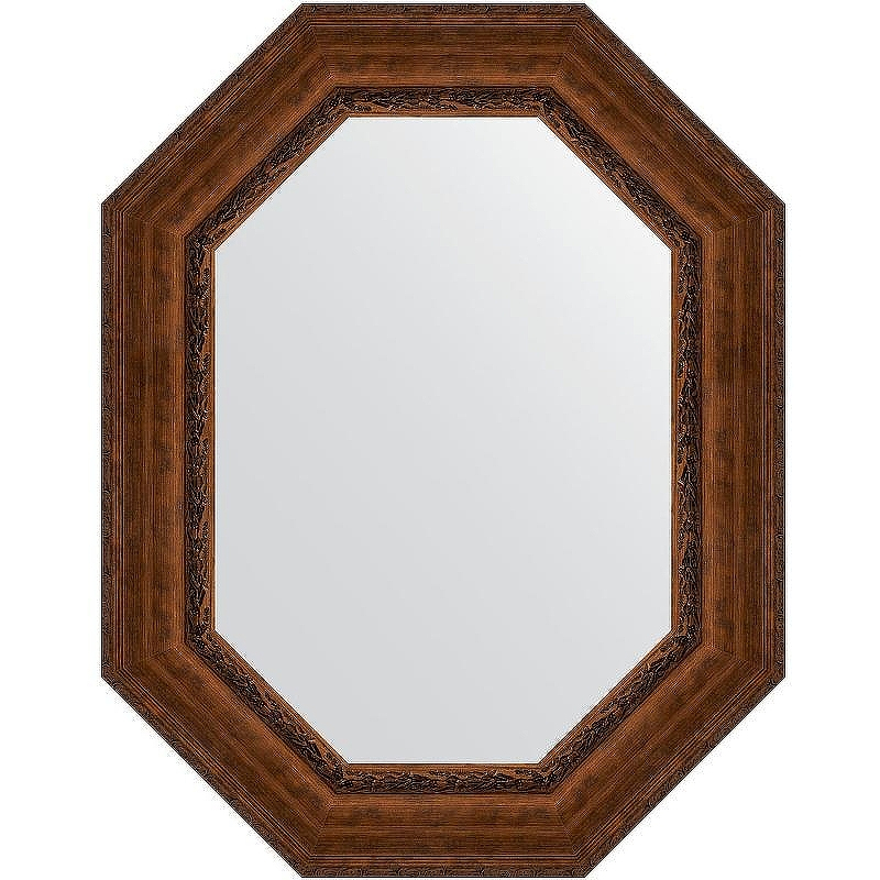 Зеркало Evoform Polygon 92х72 BY 7267 в багетной раме - Состаренная бронза с орнаментом 120, купить, цена, заказать, магазин, доставка, скидка, промокод, купить, цена, заказать, магазин, доставка, скидка, промокод