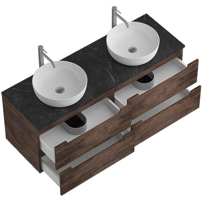 Тумба под раковину BelBagno Etna 140 ETNA-1400-4C-SO-2-RW подвесная Rovere Moro, купить, цена, заказать, магазин, доставка, скидка, промокод, купить, цена, заказать, магазин, доставка, скидка, промокод