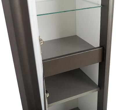 Шкаф пенал Cezares Relax 40 RELAX-1500-2A-SO-GM подвесной Оружейная сталь