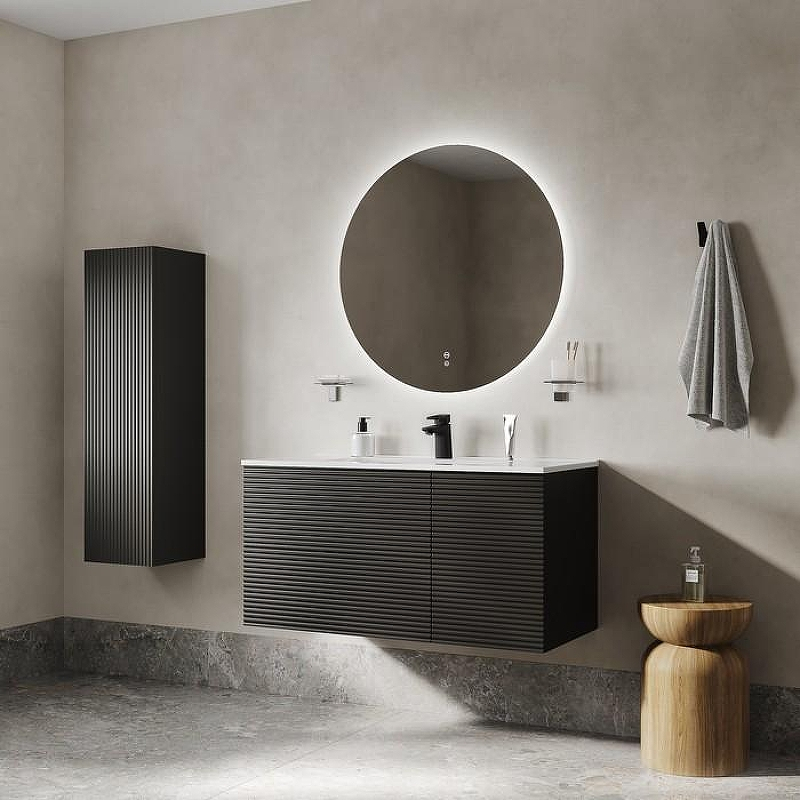 Тумба под раковину Iddis Bild 100 BIL10G0i95 подвесная Темно-серая матовая, купить, цена, заказать, магазин, доставка, скидка, промокод, купить, цена, заказать, магазин, доставка, скидка, промокод