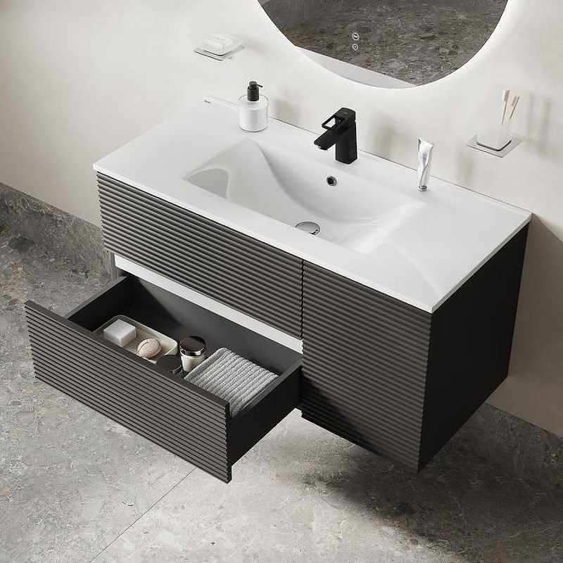 Тумба под раковину Iddis Bild 100 BIL10G0i95 подвесная Темно-серая матовая, купить, цена, заказать, магазин, доставка, скидка, промокод, купить, цена, заказать, магазин, доставка, скидка, промокод