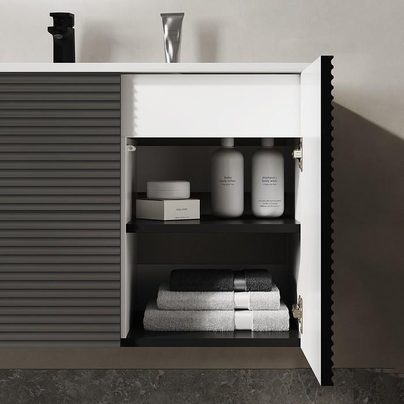 Тумба под раковину Iddis Bild 100 BIL10G0i95 подвесная Темно-серая матовая, купить, цена, заказать, магазин, доставка, скидка, промокод, купить, цена, заказать, магазин, доставка, скидка, промокод