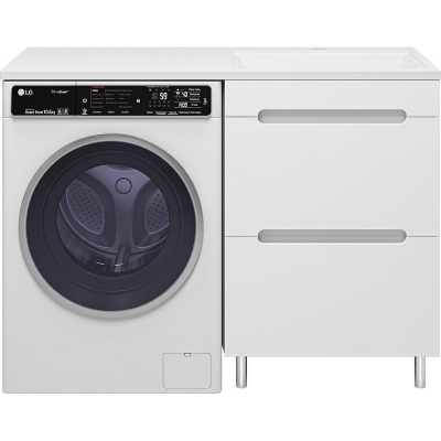 Тумба с раковиной Misty Байкал 120 R УТ000014751 Белая