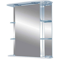 Зеркальный шкаф Misty Магнолия 65 R Э-Маг04065-01СвП с подсветкой Белый, купить, цена, заказать, магазин, доставка, скидка, промокод, купить, цена, заказать, магазин, доставка, скидка, промокод