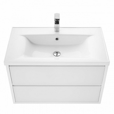 Тумба под раковину Aquaton Римини 80 1A226701RN010 подвесная Белый глянец