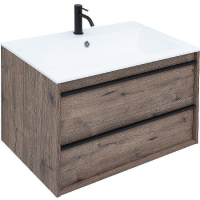 Тумба под раковину Aquanet Lino 80 253912 подвесная Дуб веллингтон, купить, цена, заказать, магазин, доставка, скидка, промокод, купить, цена, заказать, магазин, доставка, скидка, промокод