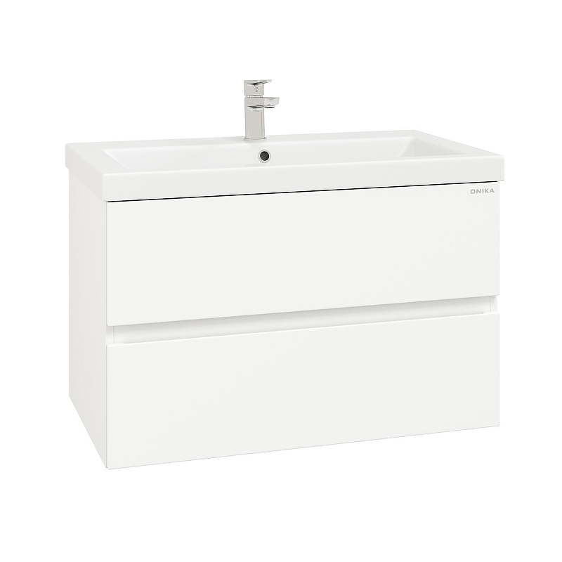 Тумба под раковину Onika Эвада 80 108058 подвесная цвет Белый, купить, цена, заказать, магазин, доставка, скидка, промокод, купить, цена, заказать, магазин, доставка, скидка, промокод