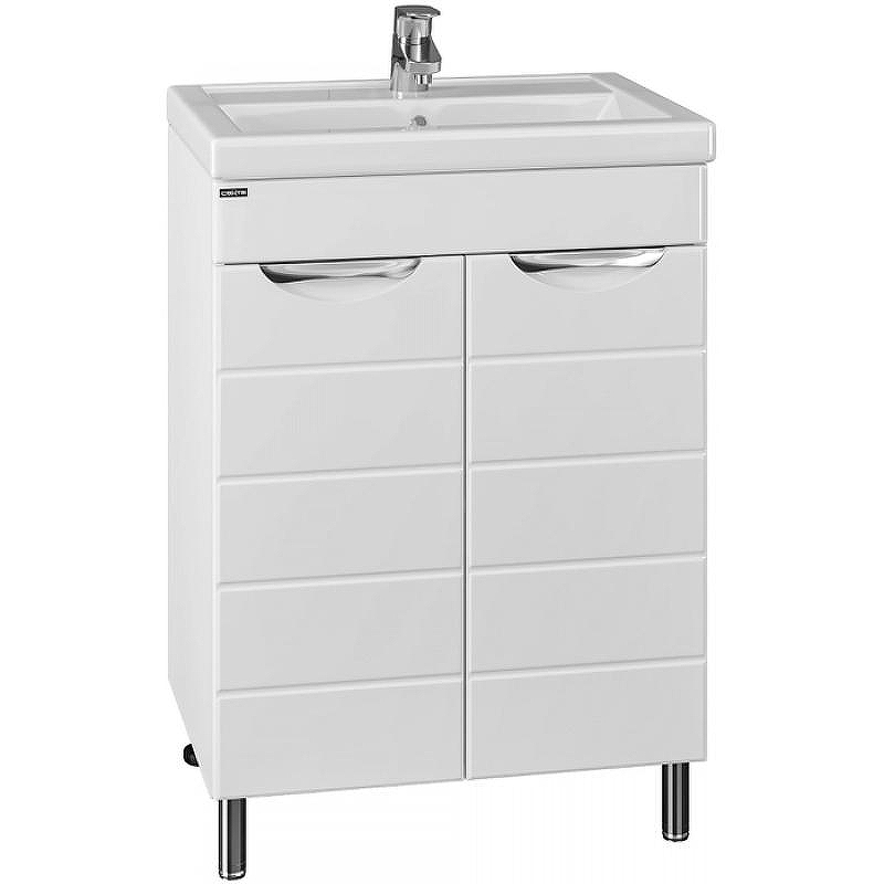 Тумба под раковину СанТа Родос 60 206012N Белая, купить, цена, заказать, магазин, доставка, скидка, промокод, купить, цена, заказать, магазин, доставка, скидка, промокод