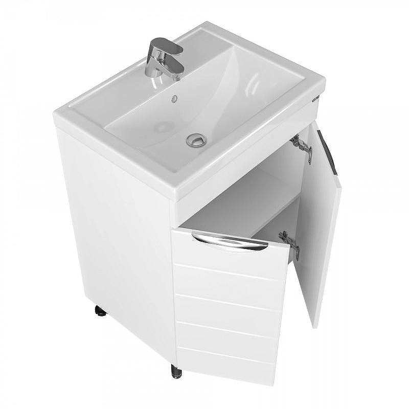 Тумба под раковину СанТа Родос 60 206012N Белая, купить, цена, заказать, магазин, доставка, скидка, промокод, купить, цена, заказать, магазин, доставка, скидка, промокод