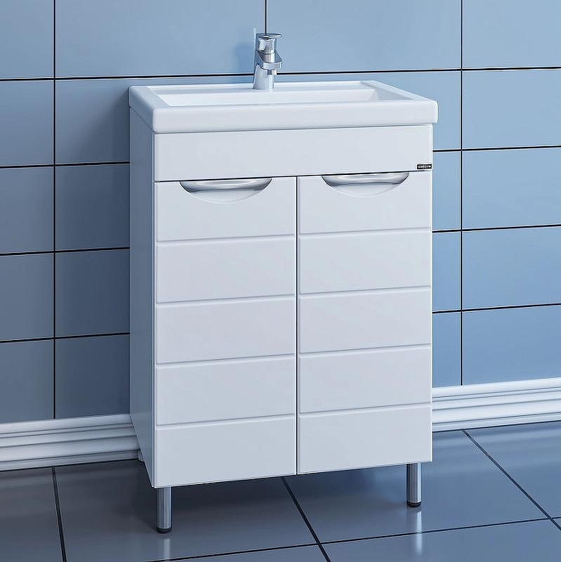 Тумба под раковину СанТа Родос 60 206012N Белая, купить, цена, заказать, магазин, доставка, скидка, промокод, купить, цена, заказать, магазин, доставка, скидка, промокод