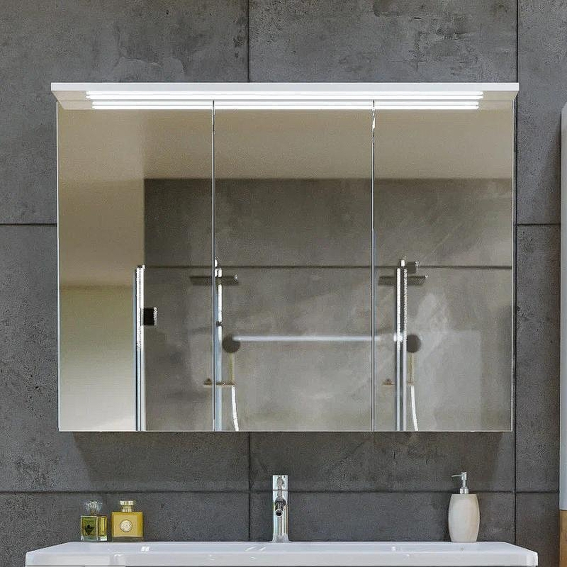 Зеркальный шкаф Бриклаер Кристалл 95 4627125416002 с подсветкой Белый, купить, цена, заказать, магазин, доставка, скидка, промокод, купить, цена, заказать, магазин, доставка, скидка, промокод