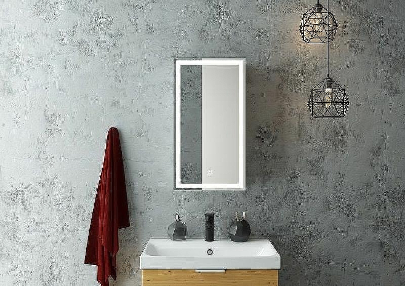 Зеркальный шкаф Art&Max Techno AM-Tec-350-650-1D-L-DS-F с подсветкой с сенсорным выключателем Белый, купить, цена, заказать, магазин, доставка, скидка, промокод, купить, цена, заказать, магазин, доставка, скидка, промокод