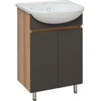 Тумба под раковину Runo Лада 50 00-00001164 Дуб серый Графит, купить, цена, заказать, магазин, доставка, скидка, промокод, купить, цена, заказать, магазин, доставка, скидка, промокод