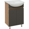 Тумба под раковину Runo Лада 50 00-00001164 Дуб серый Графит, купить, цена, заказать, магазин, доставка, скидка, промокод, купить, цена, заказать, магазин, доставка, скидка, промокод