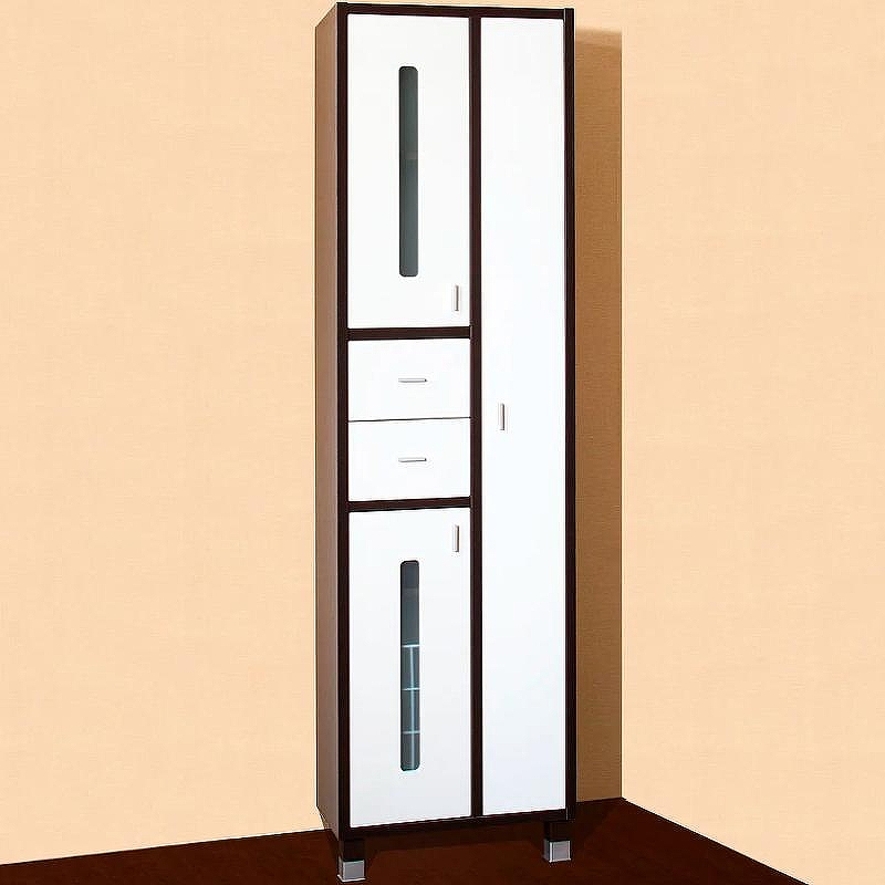 Шкаф пенал Бриклаер Бали 57 4627125412417 с бельевой корзиной Венге Белый глянцевый, купить, цена, заказать, магазин, доставка, скидка, промокод, купить, цена, заказать, магазин, доставка, скидка, промокод