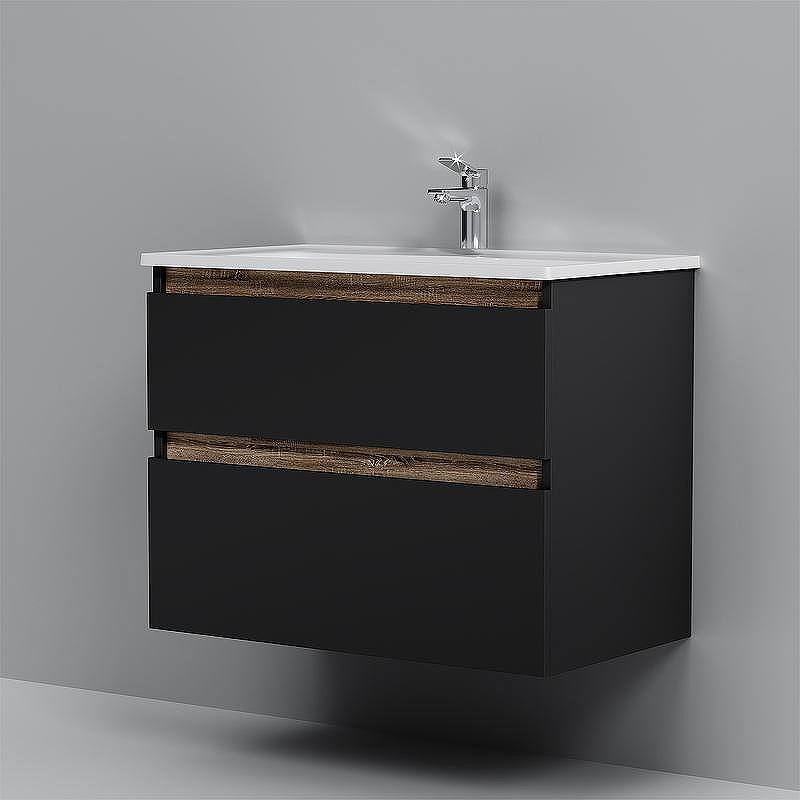 Тумба под раковину AM.PM X-Joy 80 M85AFHX0802BM подвесная Черная матовая, купить, цена, заказать, магазин, доставка, скидка, промокод, купить, цена, заказать, магазин, доставка, скидка, промокод