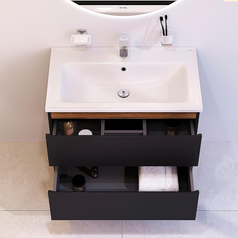 Тумба под раковину AM.PM X-Joy 80 M85AFHX0802BM подвесная Черная матовая, купить, цена, заказать, магазин, доставка, скидка, промокод, купить, цена, заказать, магазин, доставка, скидка, промокод