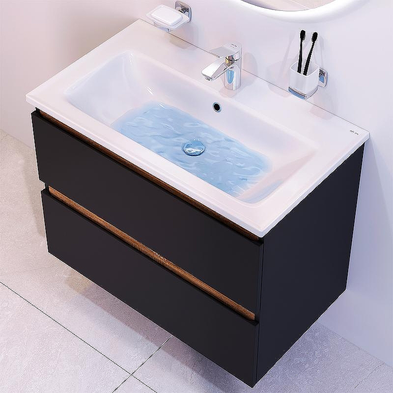 Тумба под раковину AM.PM X-Joy 80 M85AFHX0802BM подвесная Черная матовая, купить, цена, заказать, магазин, доставка, скидка, промокод, купить, цена, заказать, магазин, доставка, скидка, промокод