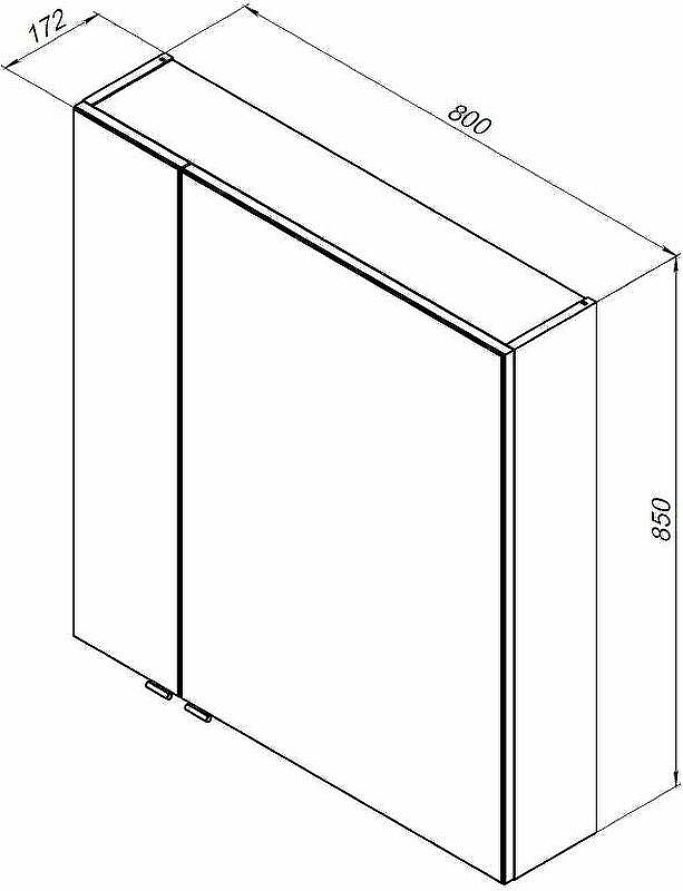Зеркальный шкаф Aquanet Алвита New 80 277534 Белый матовый, купить, цена, заказать, магазин, доставка, скидка, промокод, купить, цена, заказать, магазин, доставка, скидка, промокод