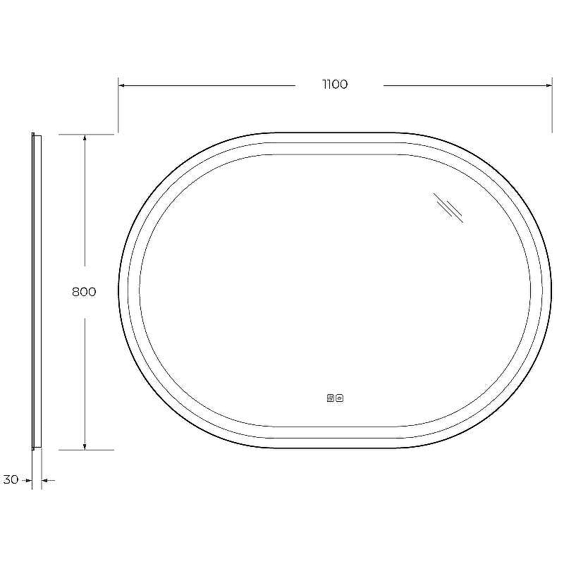 Зеркало Cezares Giubileo 110 CZR-SPC-GIUBILEO-1100-800-TCH-WARM с подсветкой с сенсорным выключателем и подогревом, купить, цена, заказать, магазин, доставка, скидка, промокод, купить, цена, заказать, магазин, доставка, скидка, промокод