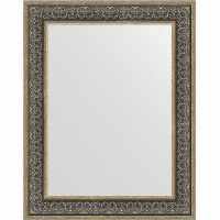 Зеркало Evoform Definite 93х73 BY 3192 в багетной раме - Вензель серебряный 101, купить, цена, заказать, магазин, доставка, скидка, промокод, купить, цена, заказать, магазин, доставка, скидка, промокод