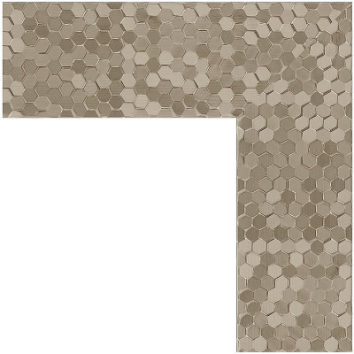 Зеркало Evoform Definite 116х66 BY 3212 в багетной раме - Соты титан 70