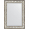Зеркало Evoform Exclusive 110х80 BY 3478 с фацетом в багетной раме - Виньетка серебро 109, купить, цена, заказать, магазин, доставка, скидка, промокод, купить, цена, заказать, магазин, доставка, скидка, промокод