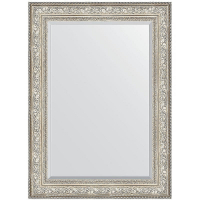 Зеркало Evoform Exclusive 110х80 BY 3478 с фацетом в багетной раме - Виньетка серебро 109, купить, цена, заказать, магазин, доставка, скидка, промокод, купить, цена, заказать, магазин, доставка, скидка, промокод