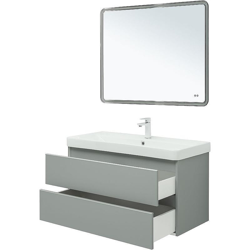 Тумба под раковину Aquanet Вега 100 329599 подвесная Мисти грин, купить, цена, заказать, магазин, доставка, скидка, промокод, купить, цена, заказать, магазин, доставка, скидка, промокод