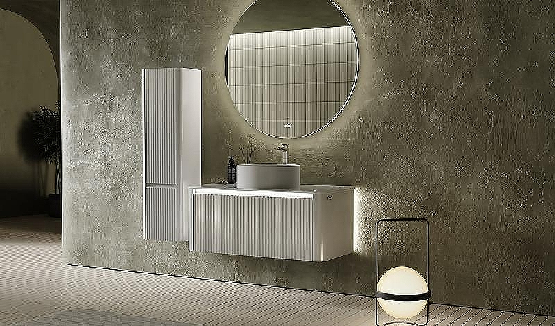 Зеркало Jorno Solo 100 Solo.02.100/W/RL с подсветкой с сенсорным выключателем и часами, купить, цена, заказать, магазин, доставка, скидка, промокод, купить, цена, заказать, магазин, доставка, скидка, промокод