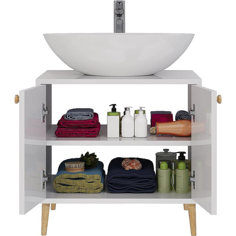 Тумба под раковину Dreja Luno 60 99.2001 Белый глянец, купить, цена, заказать, магазин, доставка, скидка, промокод, купить, цена, заказать, магазин, доставка, скидка, промокод