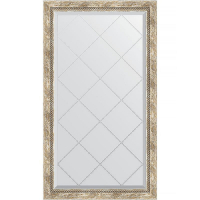 Зеркало Evoform Exclusive-G 128х73 BY 4220 с гравировкой в багетной раме - Прованс с плетением 70, купить, цена, заказать, магазин, доставка, скидка, промокод, купить, цена, заказать, магазин, доставка, скидка, промокод
