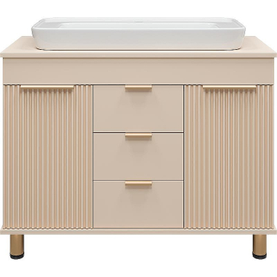 Тумба с раковиной Brevita Enfida 100 УТ000014839 Бежевая матовая