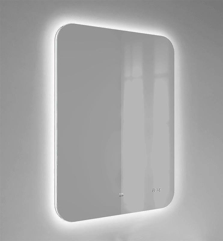 Зеркало Raval Ego 60 Ego.02.60/W/RL с подсветкой с бесконтактным выключателем и часами, купить, цена, заказать, магазин, доставка, скидка, промокод, купить, цена, заказать, магазин, доставка, скидка, промокод