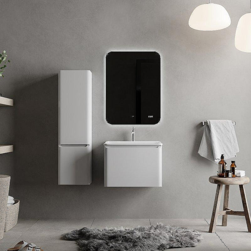 Зеркало Raval Ego 60 Ego.02.60/W/RL с подсветкой с бесконтактным выключателем и часами, купить, цена, заказать, магазин, доставка, скидка, промокод, купить, цена, заказать, магазин, доставка, скидка, промокод