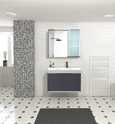 Комплект мебели для ванной Ceruttispa Maiella 60 10036 подвесной Темно-серый