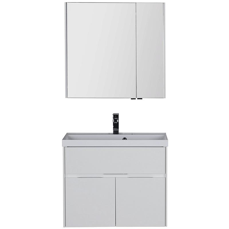 Комплект мебели для ванной Aquanet Латина 80 179839 подвесной Белый, купить, цена, заказать, магазин, доставка, скидка, промокод, купить, цена, заказать, магазин, доставка, скидка, промокод