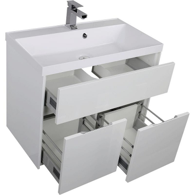 Комплект мебели для ванной Aquanet Латина 80 179839 подвесной Белый