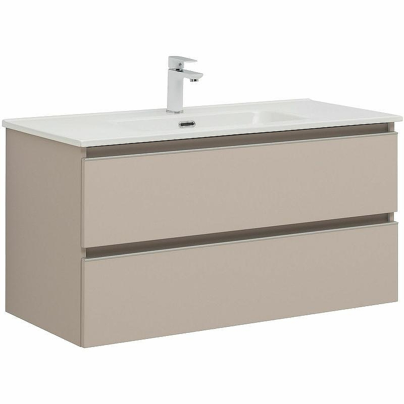 Тумба под раковину Aquanet Вега 100 329581 подвесная Бежевая, купить, цена, заказать, магазин, доставка, скидка, промокод, купить, цена, заказать, магазин, доставка, скидка, промокод