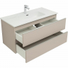 Тумба под раковину Aquanet Вега 100 329581 подвесная Бежевая, купить, цена, заказать, магазин, доставка, скидка, промокод, купить, цена, заказать, магазин, доставка, скидка, промокод