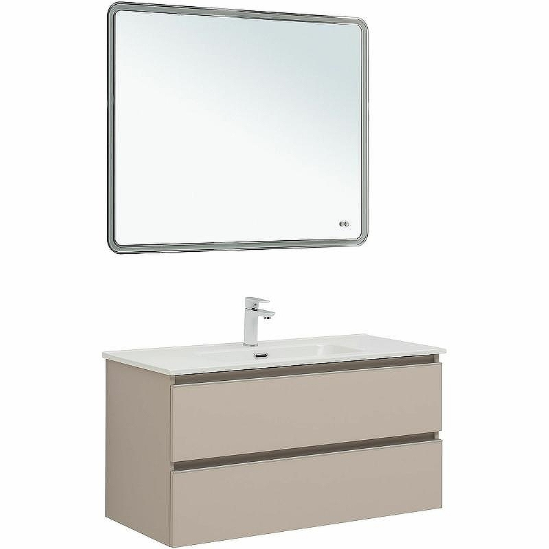 Тумба под раковину Aquanet Вега 100 329581 подвесная Бежевая, купить, цена, заказать, магазин, доставка, скидка, промокод, купить, цена, заказать, магазин, доставка, скидка, промокод