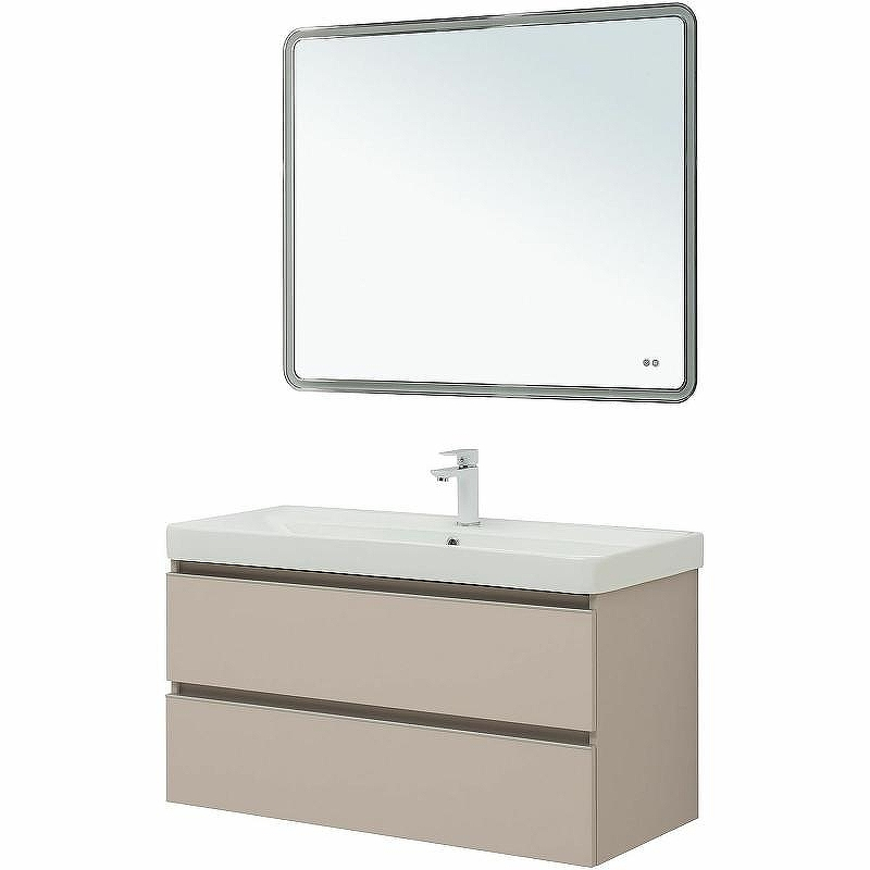 Тумба под раковину Aquanet Вега 100 329581 подвесная Бежевая, купить, цена, заказать, магазин, доставка, скидка, промокод, купить, цена, заказать, магазин, доставка, скидка, промокод