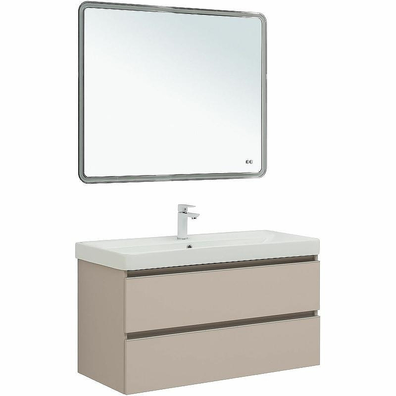 Тумба под раковину Aquanet Вега 100 329581 подвесная Бежевая, купить, цена, заказать, магазин, доставка, скидка, промокод, купить, цена, заказать, магазин, доставка, скидка, промокод