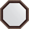 Зеркало Evoform Octagon 59х59 BY 3866 в багетной раме - Махагон с орнаментом 50, купить, цена, заказать, магазин, доставка, скидка, промокод, купить, цена, заказать, магазин, доставка, скидка, промокод