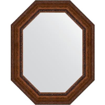 Зеркало Evoform Polygon 102х82 BY 7268 в багетной раме - Состаренная бронза с орнаментом 120