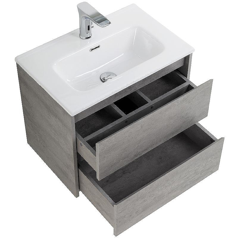 Тумба под раковину BelBagno Kraft 39 60 KRAFT 39-600/390-2C-SO-CG подвесная Cemento Grigio, купить, цена, заказать, магазин, доставка, скидка, промокод, купить, цена, заказать, магазин, доставка, скидка, промокод