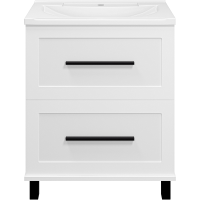 Тумба с раковиной Misty Модерн 70 УТ000024617 Белая матовая