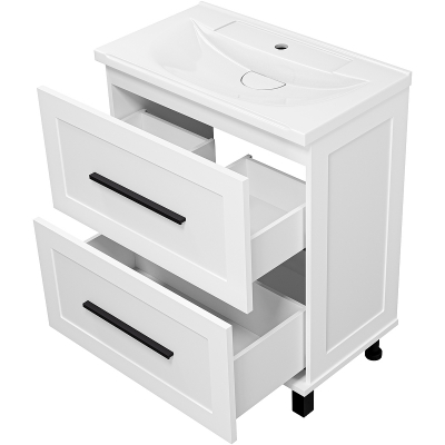 Тумба с раковиной Misty Модерн 70 УТ000024617 Белая матовая